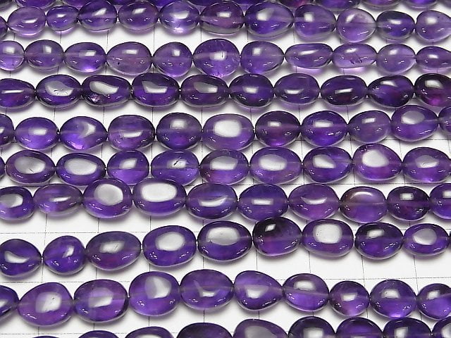 [Video] High Quality Amethyst AA++ Nugget 1strand beads (aprx.7inch / 18cm)