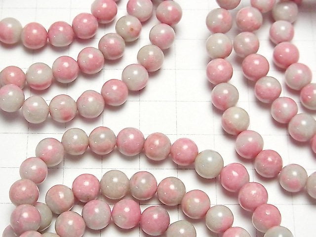 [Video] Rhodonite Silica Round 8mm Bracelet