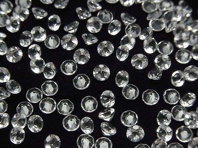 [Video] High Quality Petalite AAA Loose stone Round Faceted 4x4mm 5pcs