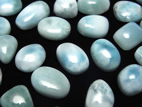 Cabochon, Larimar Gemstone Beads