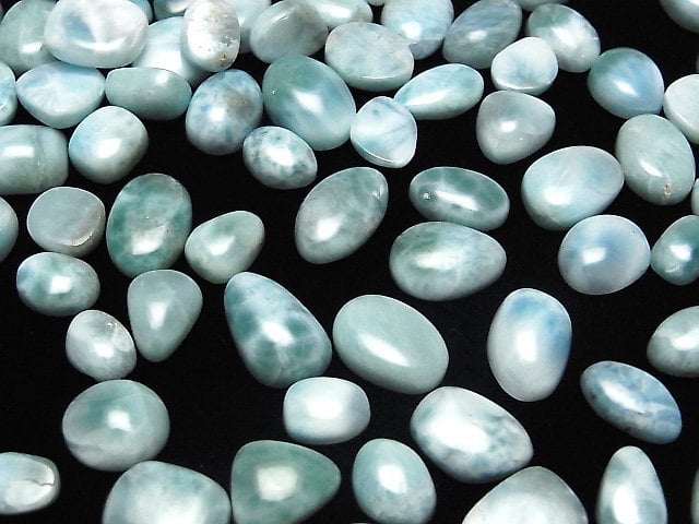 [Video] Larimar Pectolite AA+ Loose stone Freeform Cabochon 5pcs