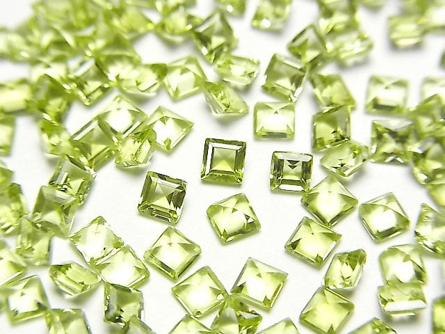 Peridot, Rectangle Gemstone Beads