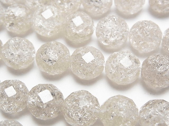 Faceted Round, Smoky Quartz Gemstone Beads