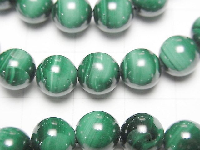 [Video]Malachite Cat's EyeAA+ Round 8mm Bracelet