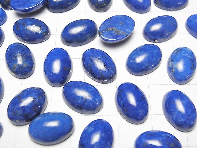 [Video] Lapislazuli AA++ Oval Cabochon 14x10mm 3pcs