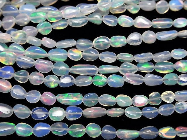 [Video]High Quality Ethiopian Opal AAA Nugget Half or 1strand beads (aprx.15inch/36cm)