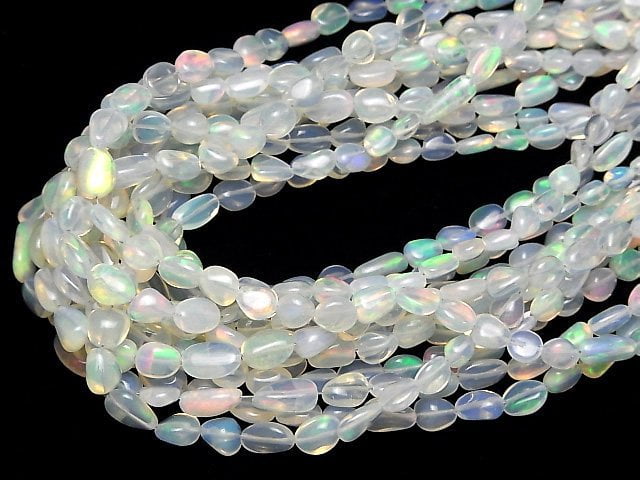 [Video]High Quality Ethiopian Opal AAA Nugget Half or 1strand beads (aprx.15inch/36cm)