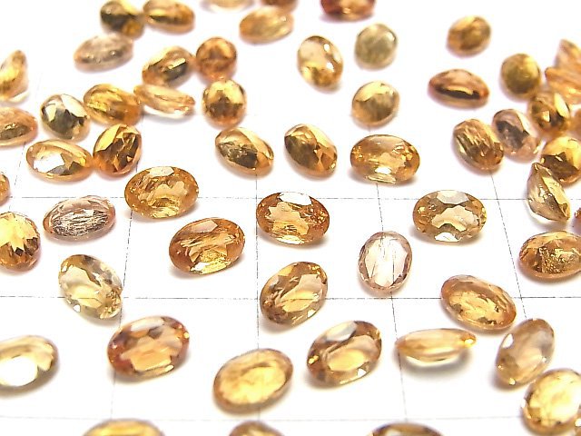 [Video] High Quality Imperial Topaz AAA- Loose stone Oval Faceted 6x4mm 5pcs