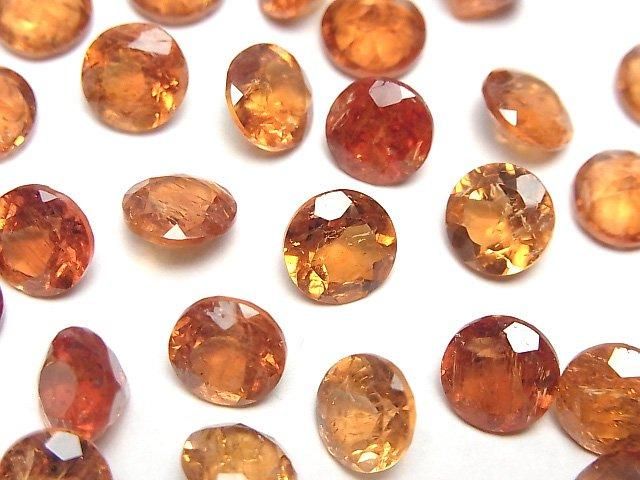 [Video]High Quality Imperial Topaz AAA- Loose stone Round Faceted 8x8mm 1pc