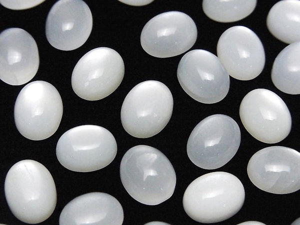 [Video] White Moonstone AAA- Oval Cabochon 10x8mm 4pcs