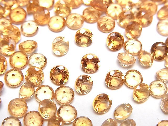 [Video]High Quality Imperial Topaz AAA- Loose stone Round Faceted 4x4mm 3pcs