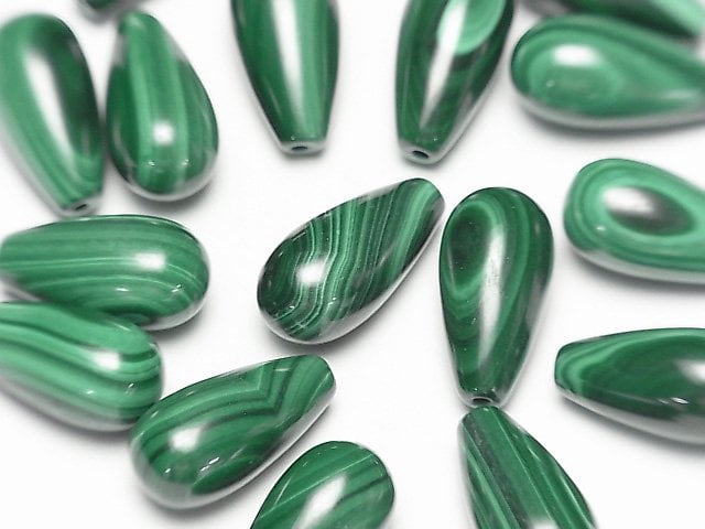 Drop, Malachite Gemstone Beads