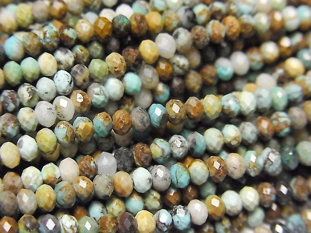 Roundel, Turquoise Gemstone Beads