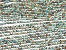 [Video]High Quality! Turquoise AA Faceted Button Rondelle 3x3x2mm 1strand beads (aprx.15inch/37cm)