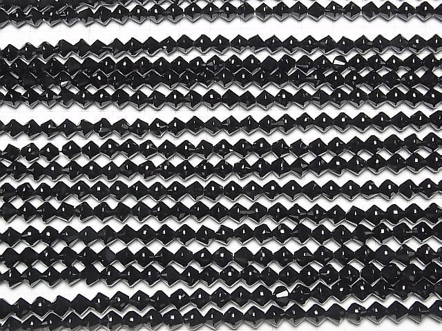 [Video] High Quality! Onyx AAA Abacus Cut 6x6x6mm 1strand beads (aprx.15inch / 36cm)