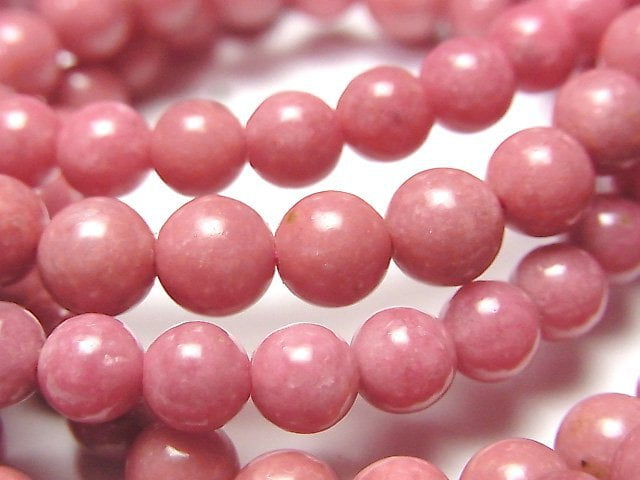 Accessories, Bracelet, Rhodonite, Round Gemstone Beads