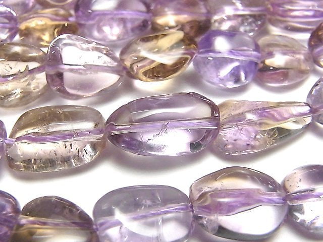 紫黃晶 AA++ 橢圓隨形 1串珠 (約15英吋 / 36公分)