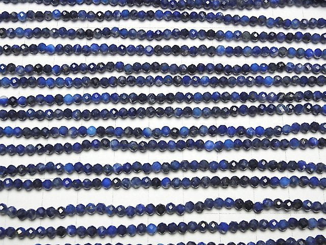 [Video] High Quality! 2pcs $8.79! Lapislazuli AA Faceted Round 3mm 1strand beads (aprx.15inch / 37cm)