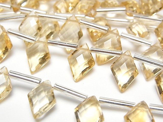 Citrine, Diamond Gemstone Beads