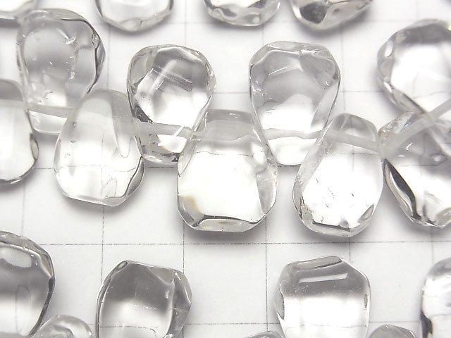 Crystal AA++ Faceted Nugget Top Side Drilled Hole 1-strand beads (approx. 15 inches/36 cm)