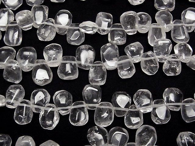Crystal AA++ Faceted Nugget Top Side Drilled Hole 1-strand beads (approx. 15 inches/36 cm)