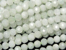 High Quality! Burmese Jadeite AA+ Faceted Round 3mm 1strand beads (aprx.15inch/37cm)