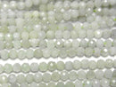 High Quality! Burmese Jadeite AA+ Faceted Round 3mm 1strand beads (aprx.15inch/37cm)