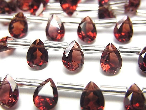 Garnet, Pear Shape Gemstone Beads