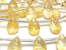 Carving, Citrine, Pear Shape Gemstone Beads