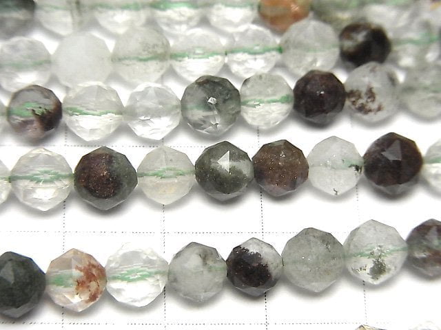 Garden Quartz AA++ Star Faceted Round 6mm 1strand beads (aprx.15inch / 36cm)