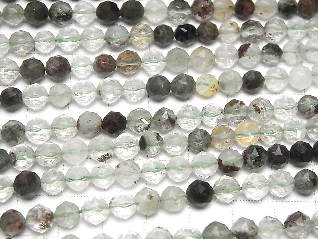 Garden Quartz AA++ Star Faceted Round 6mm 1strand beads (aprx.15inch / 36cm)