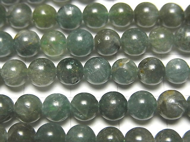 [Video] Green Apatite AA+ Round 6mm 1strand beads (aprx.15inch/37cm)