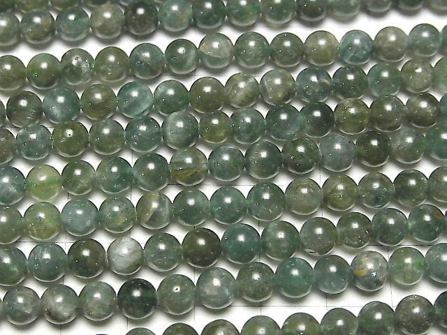 [Video] Green Apatite AA+ Round 6mm 1strand beads (aprx.15inch/37cm)