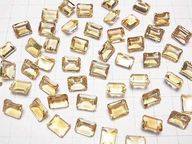 [Video] High Quality Citrine AAA Loose stone Rectangle Faceted 10x8mm 2pcs