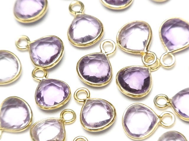 Amethyst, Bezel Setting, Chestnut Shape Gemstone Beads
