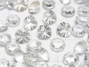 [Video] High Quality White Topaz AAA Carved Round Faceted 6x6mm 5pcs