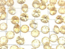 High Quality Citrine AAA- Carved Round Faceted 6x6mm 5pcs