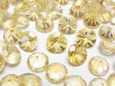 [Video]High Quality Citrine AAA Carved Round Faceted 8x8mm 3pcs