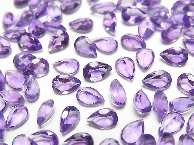 Amethyst, Pear Shape Gemstone Beads