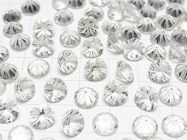 [Video]High Quality Green Amethyst AAA Carved Round Faceted 8x8mm 3pcs