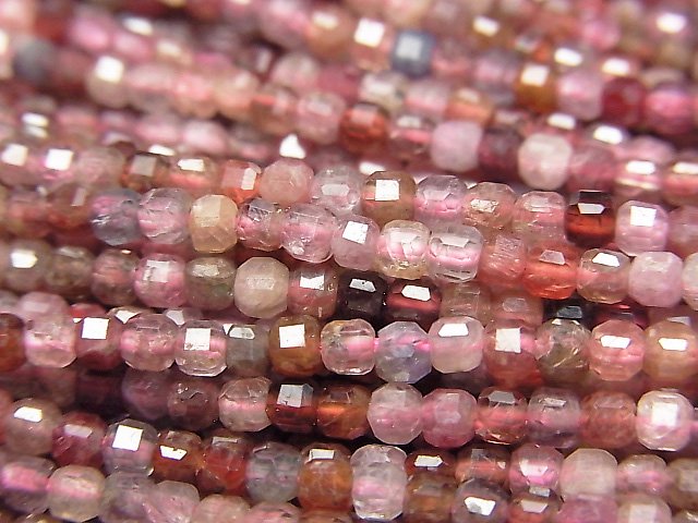 Cube, Tourmaline Gemstone Beads