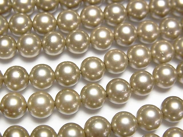 [Video] Shell Pearl Gold Round 6mm 1-strand beads (approx. 15 inches/37 cm)