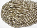 [Video]Shell Pearl Gold Round 6mm 1strand beads (aprx.15inch/37cm)