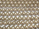 [Video]Shell Pearl Gold Round 10mm 1strand beads (aprx.15inch/37cm)