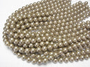 [Video]Shell Pearl Gold Round 10mm 1strand beads (aprx.15inch/37cm)