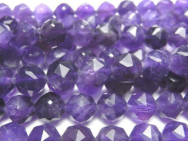 Amethyst, Faceted Round Gemstone Beads