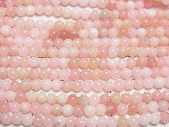 [Video] Pink Opal AA++ Round 4mm 1strand beads (aprx.15inch/37cm)