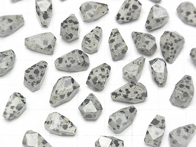 [Video] Dalmatian Jasper Half Drilled Hole Rough Drop 3pcs