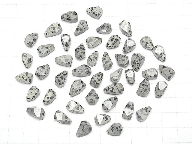 [Video] Dalmatian Jasper Half Drilled Hole Rough Drop 3pcs