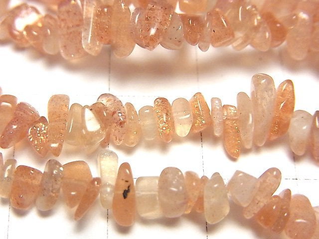 [Video] Sunstone AA Chips (Small Nugget) 1strand beads (aprx.34inch / 86cm)